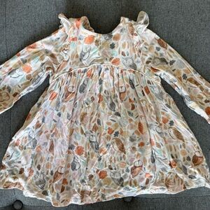 Angel Dear Fall Woodland Animal Print Dress